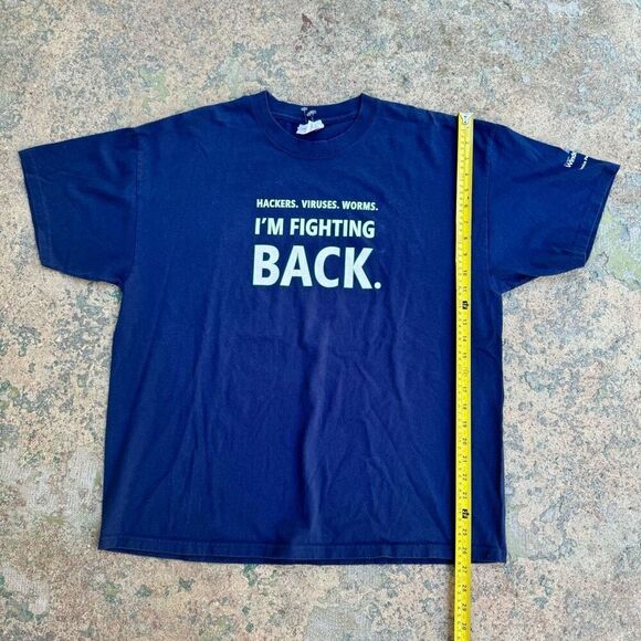 Microsoft Windows Hacker Virus Y2K Tech Shirt - Picture 1 of 5